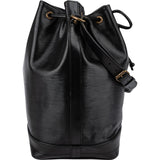 Louis Vuitton Noir Epi Leather Sac Noé Grande Shoulder Bag