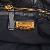 Miu Miu Quilted Vitello Shine Large Bowler Handbag