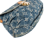 Louis Vuitton Monogram Denim Pleaty Shoulder Bag