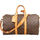 Louis Vuitton Monogram Canvas Keepall 45 Bandoulière Travel Bag