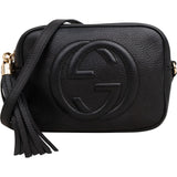 Gucci Black Leather Soho Disco Camera Crossbody Bag