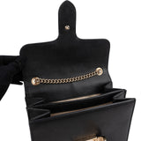 Gucci Pebbled Leather Interlocking GG Flap Crossbody Bag