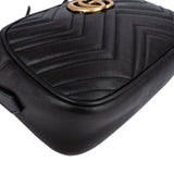 Gucci Monogram Matelassé Leather GG Marmont Small Camera Crossbody Bag