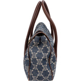 Celine Denim Macadam Monogram Buckle Handbag