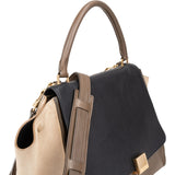 Céline Tricolor Leather Trapeze Handbag