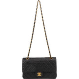 Chanel Quilted Lambskin 24K Gold Medium Double Flap Shoulder Bag
