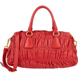 Prada Nappa Quilted Leather Bauletto Handbag