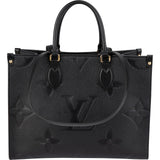 Louis Vuitton Noir Monogram Empreinte Leather OnTheGo MM Shoulder Bag