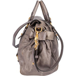 Miu Miu Vitello Lux Leather City Handbag - vintageandkickz