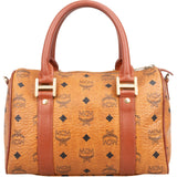 MCM Monogram Visetos Boston Handbag
