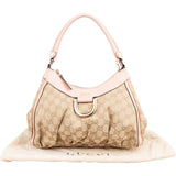 Gucci Monogram GG Canvas Abbey D-Ring Hobo Shoulder Bag