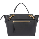 Céline Black Grained Calfskin Belt Handbag