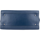 Chanel Bleu Caviar Leather Deauville Tote Shoulder Bag