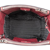 Prada Glace Calf Leather Twin Pocket Shopper Handbag