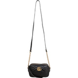 Gucci Chevron Matelassé Leather GG Marmont Mini Camera Crossbody Bag