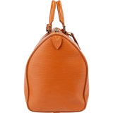 Louis Vuitton Orange Epi Leather Keepall 45 Travel Bag