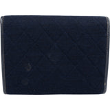 Chanel Quilted Jersey Vintage 24K Gold Single Flap Crossbody Bag