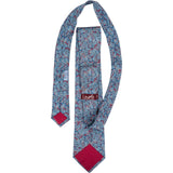 Hermès Printed Tournament Ribbon Pattern Silk Tie Krawatte
