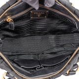 Prada Black Tessuto Gauffre Satchel Handbag