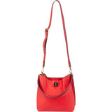 MCM Visetos Pebbled Leather Milla Hobo Shoulder Bag