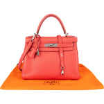 Hermès Rose Togo Kelly 28 Handbag - vintageandkickz