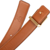 MCM Monogram Visetos Leather Reversible Plate Buckle Belt (90)