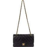 [🔄️B11 / F28] Chanel Quilted Lambskin Medium Double Flap Shoulder Bag - vintageandkickz