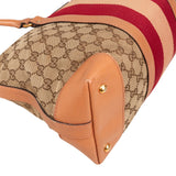 Gucci Monogram GG Sherry Line Web Handbag - vintageandkickz