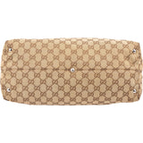 Gucci Monogram GG Canvas Horsebit Handbag
