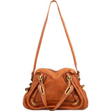 Chloé Stitching Leather Paraty Handbag