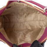 Prada Leather Semitracolla Triangle Shoulder Bag