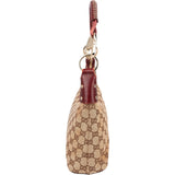Gucci Monogram GG Canvas Braided Handle Shoulder Bag