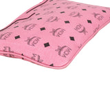 MCM Pink Monogram Visetos Pouch Shoulder Bag