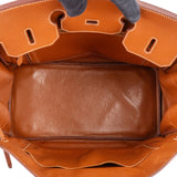 Hermès Brun Courchevel Leather Birkin 35 Handbag