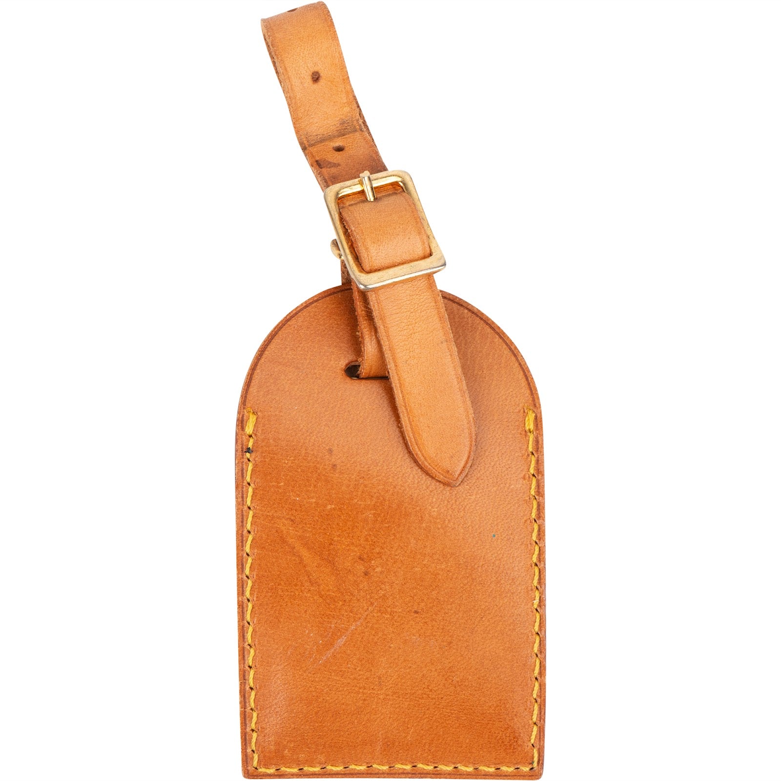 [🔄️B10 / F71] Louis Vuitton Vachetta Leather Luggage Tag - vintageandkickz