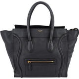 Céline Grained Calfskin Luggage Handbag