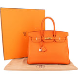 Hermès Orange H Togo Leather Birkin 35 Handbag