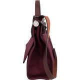 Hermès Classic Cotton Herbag 31 Maroon Zip Crossbody Handbag