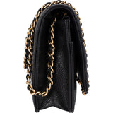 Chanel Quilted Caviar Leather CC Wallet On Chain Crossbody Bag