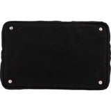 Prada Triangle Perforated Grommet Canapa Handbag