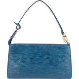 Louis Vuitton Blue Epi Leather Pochette Accessoires Handbag