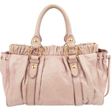 Miu Miu Vitello Lux Leather Satchel Handbag