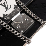 Louis Vuitton Monogram Canvas Black & White Vernis Leather Wynwood Trunk Crossbody Bag