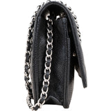 Chanel Quilted Caviar Leather Wallet On Chain Crossbody Bag