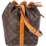Louis Vuitton Monogram Canvas Sac Noé Petit Shoulder Bag