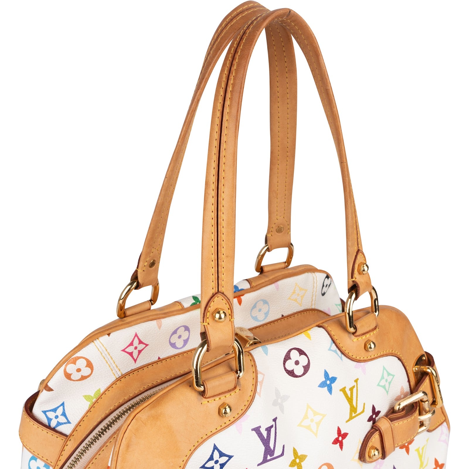 Louis Vuitton Monogram Canvas Murakami Multicolor Claudia Shoulder Bag - vintageandkickz