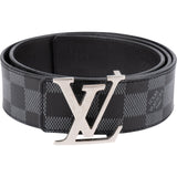 Louis Vuitton Reversible Monogram Damier Graphite LV Initials Belt (85) M0107