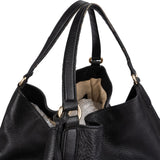 Gucci Black Grained Leather Soho Handbag