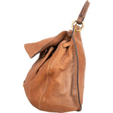 Miu Miu Brown Vitello Lux Leather Hobo Handbag
