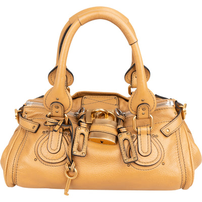Chloé Camel Brown Leather Paddington Handbag